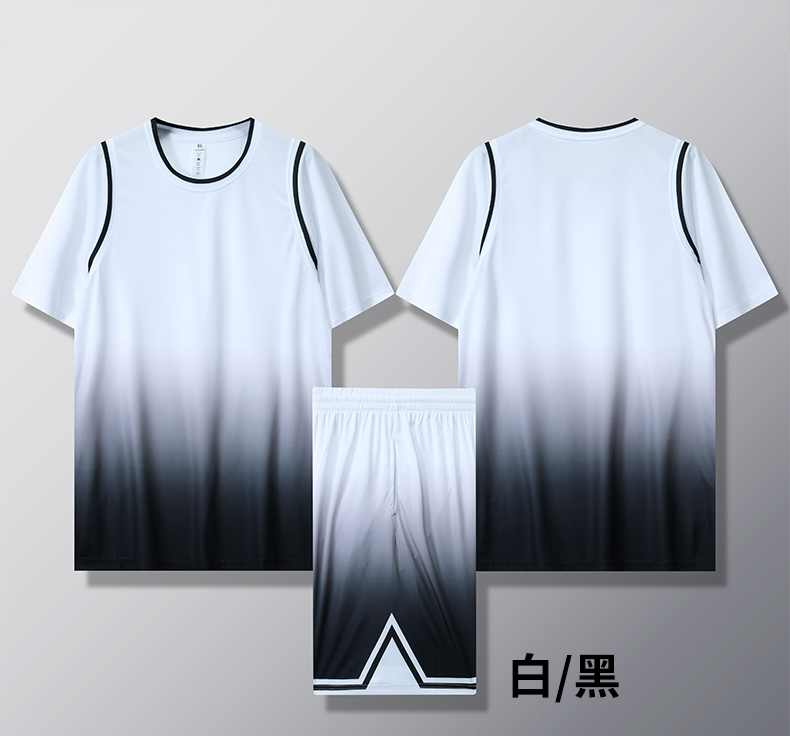 Sweat-absorbent training and competition basketball uniform suit GB12-B002