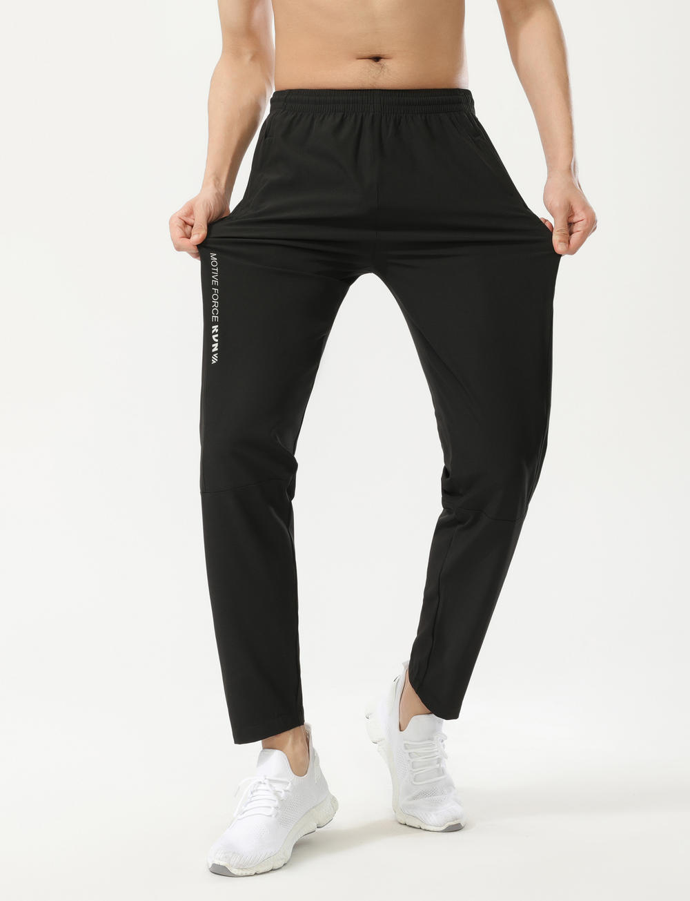 Letter Printed Elastic Band Sports Casual Pants GJ3-9237