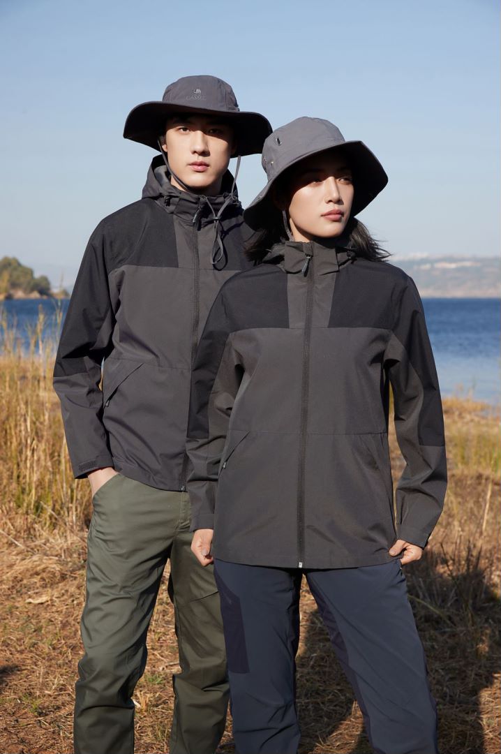 Windproof and rainproof outdoor mountaineering mesh single-layer color-blocking jacket P11-6607