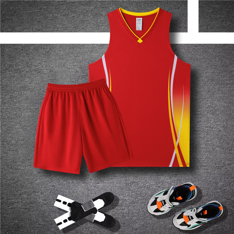 Vertical striped Mitong sports basketball uniform set 120-1931