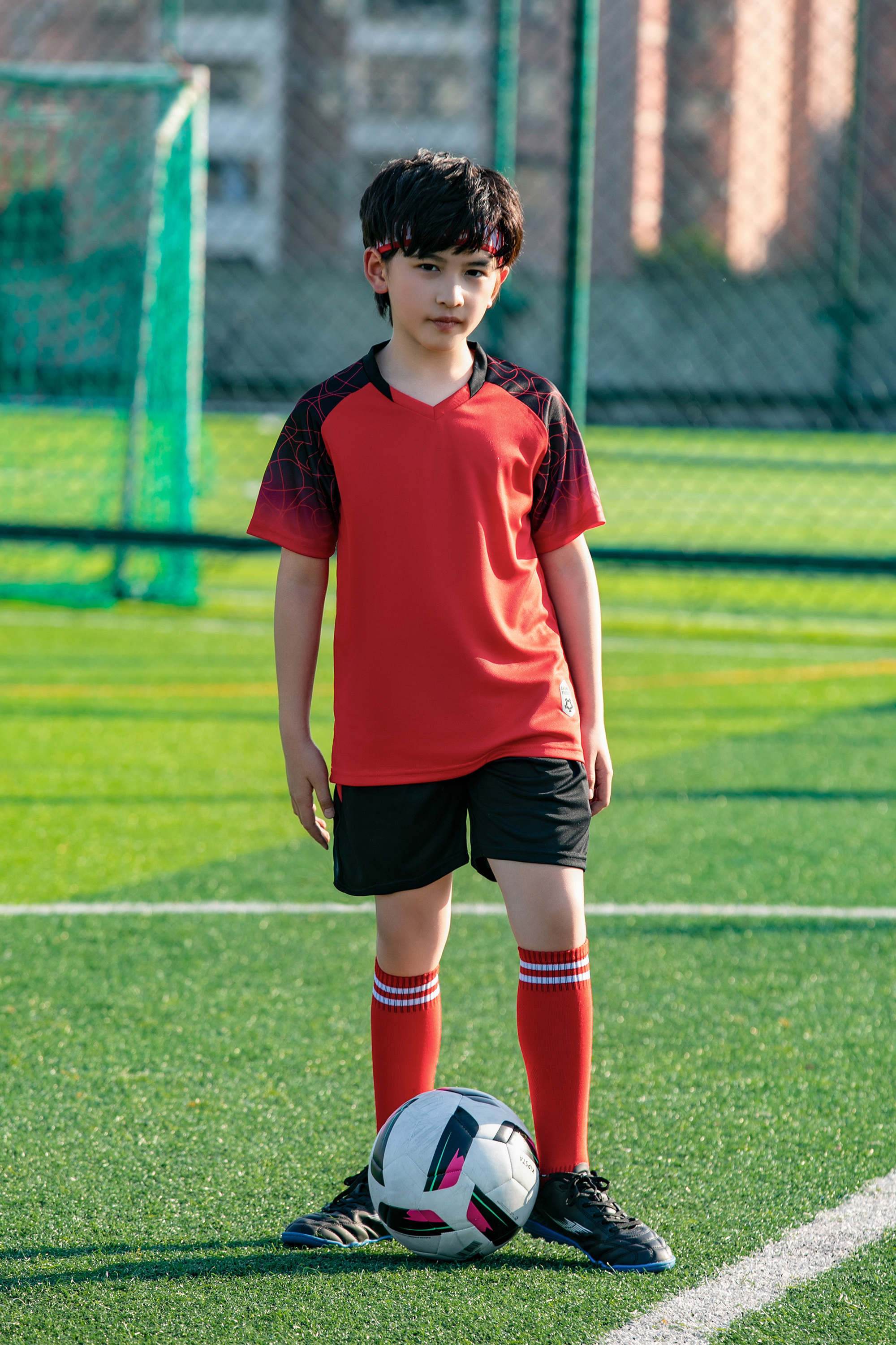 Gradient crack shoulder football training suit for children GR4-D8862