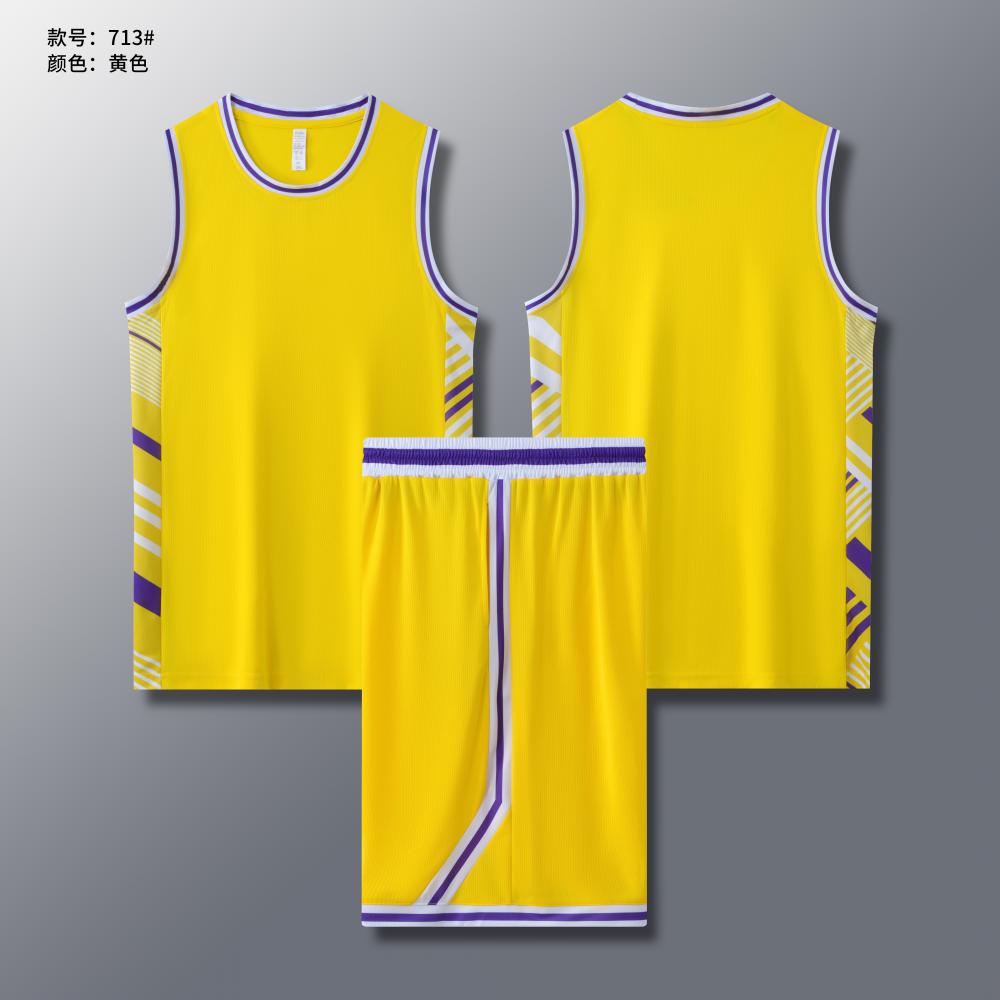 Sports training comfortable breathable basketball uniform adult suit GY1-713