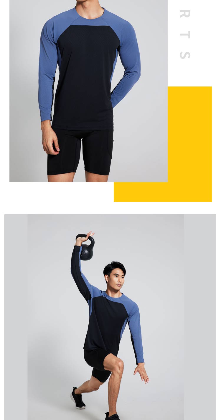 Sports quick-drying long-sleeved running fitness T-shirt GR9-2404