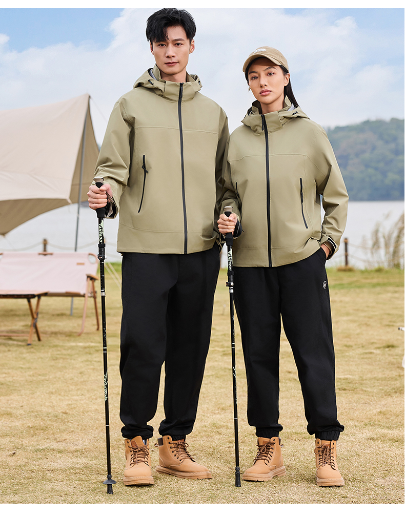 Outdoor waterproof breathable single layer jacket KM2-66005