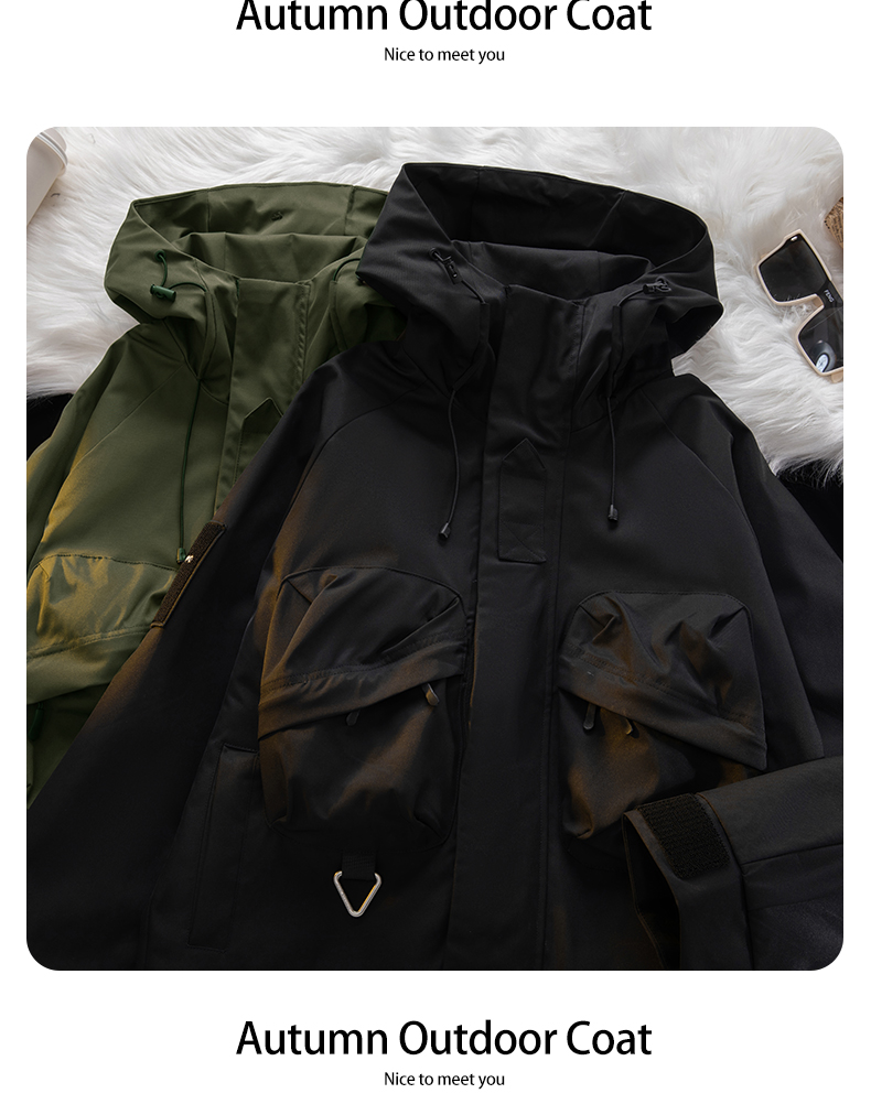 High quality hooded single layer jacket KM3-2353