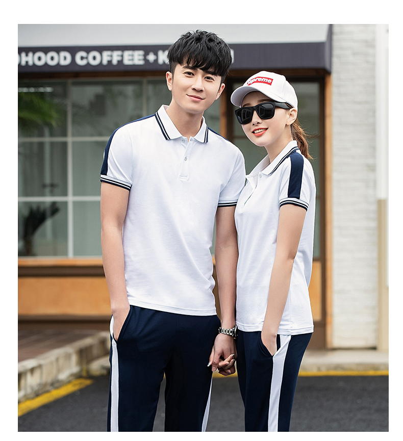 Cotton covered silk short-sleeved sports suit couple style KA-767