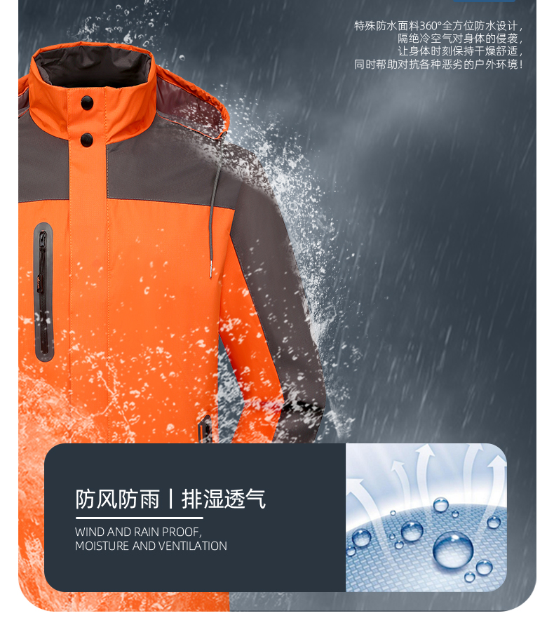 Polyester pongee windproof and waterproof single-layer jacket GJ25-F1033