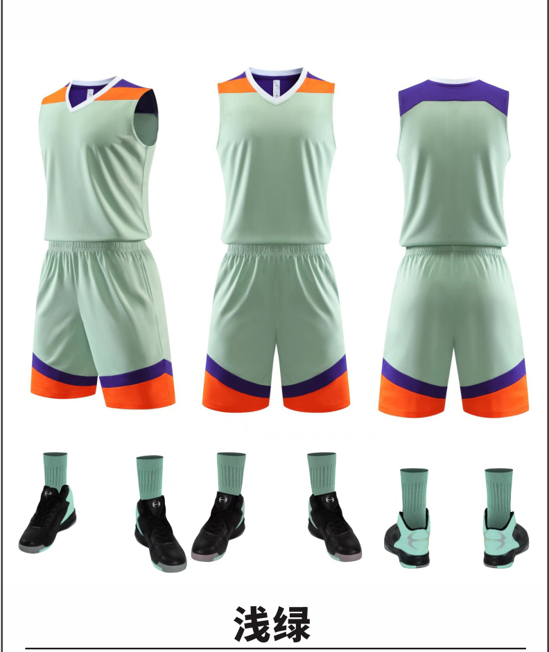 Color matching quick-drying sports basketball suit 176-L050