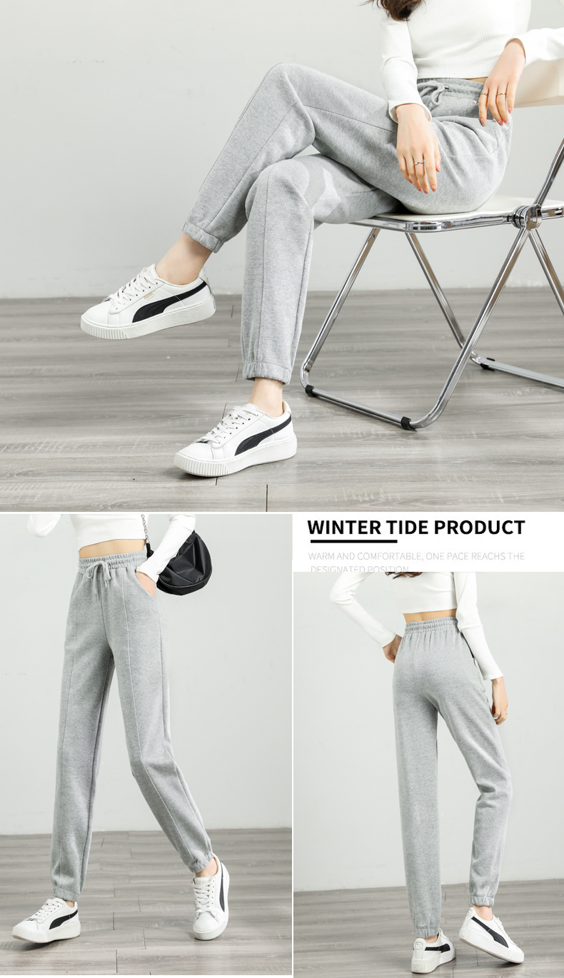 Summer side striped sports casual trousers for women G32-1940