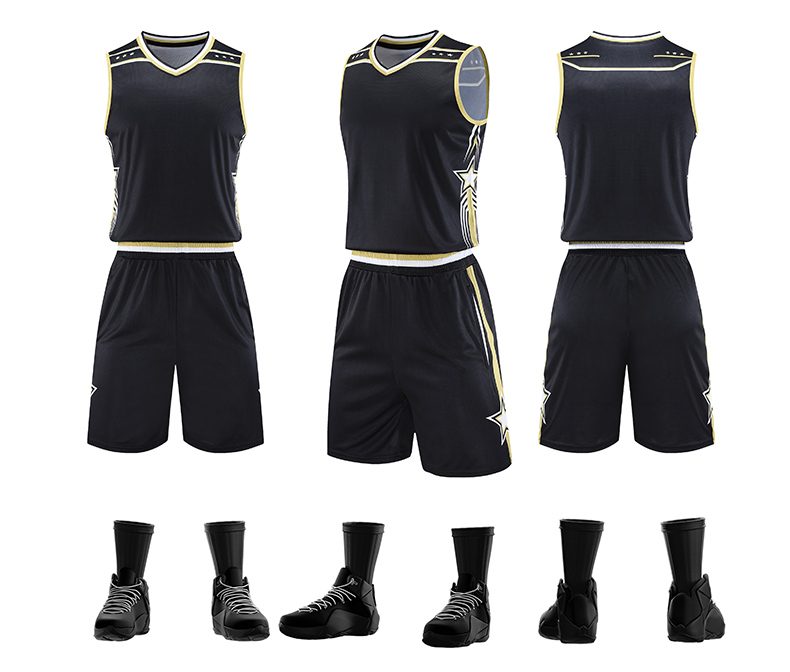 V-neck sports breathable quick-drying basketball suit GY2-A067