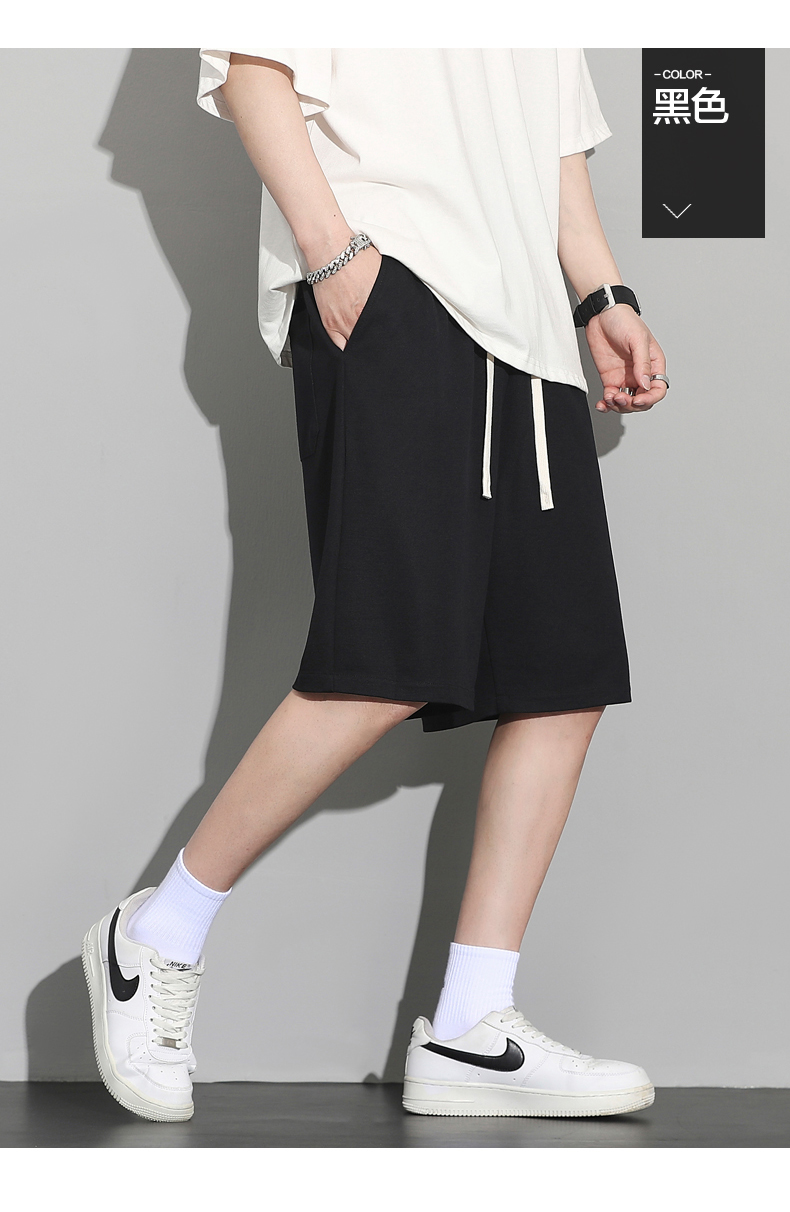 Solid color thin loose casual shorts KD3-1339