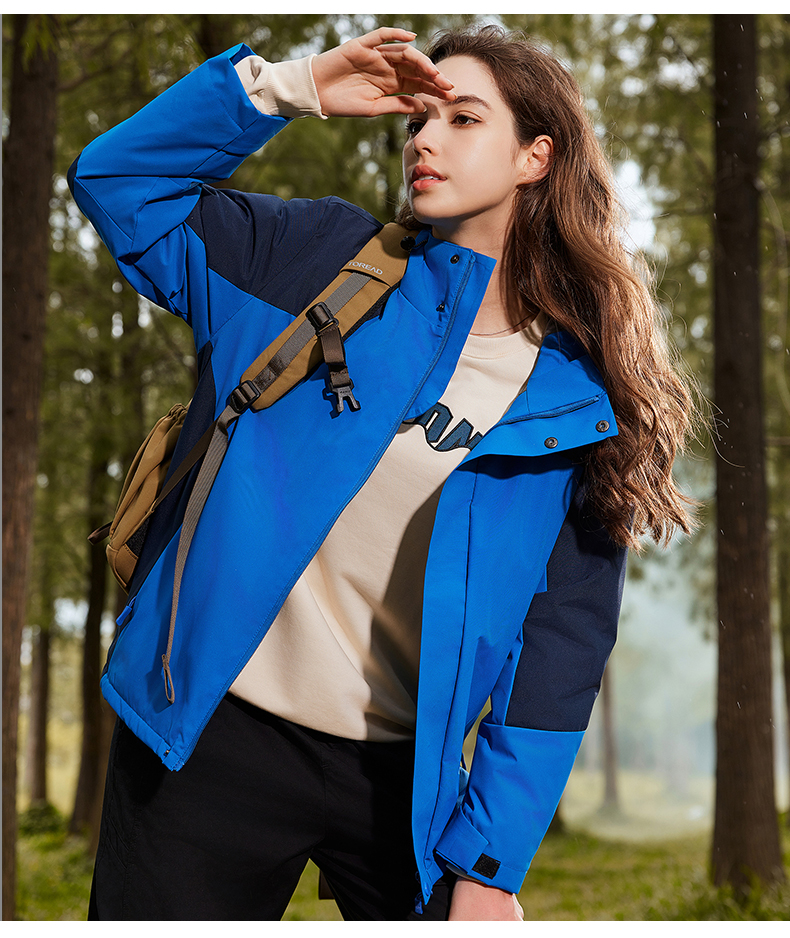 Outdoor mountaineering and recreation color matching women jacket YZ02-559