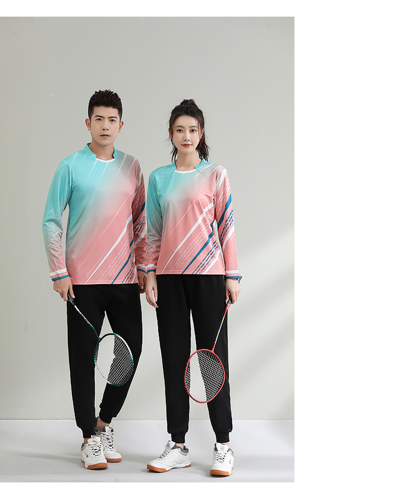 Sports quick-drying round neck long-sleeved top for men and women 120-1881