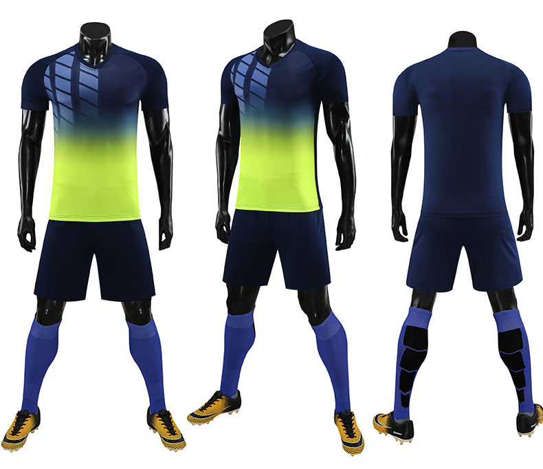 Football uniform gradient color match training suit GB7-6805