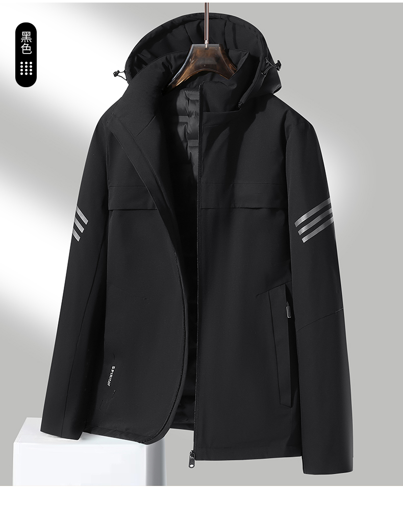 Winter windproof detachable hood warm jacket KH1-88Q82