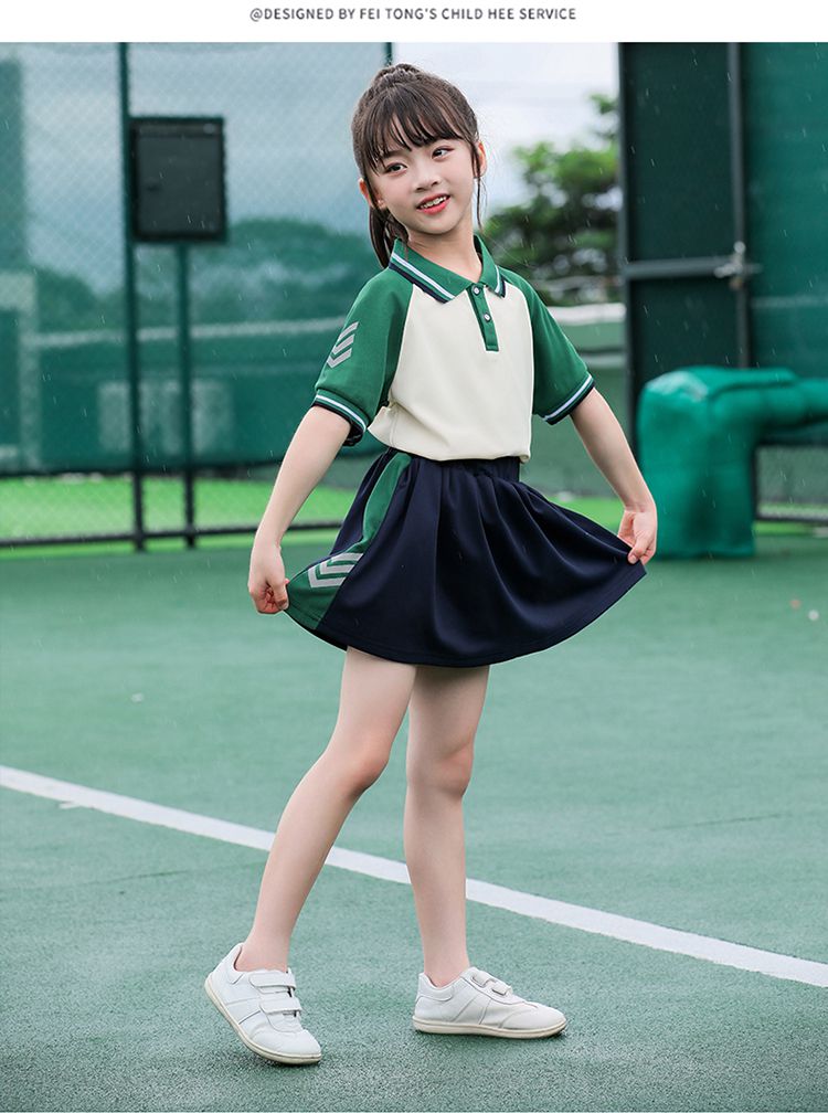 Primary and secondary school students school uniform casual short skirt KH2-692-6666 short skirt