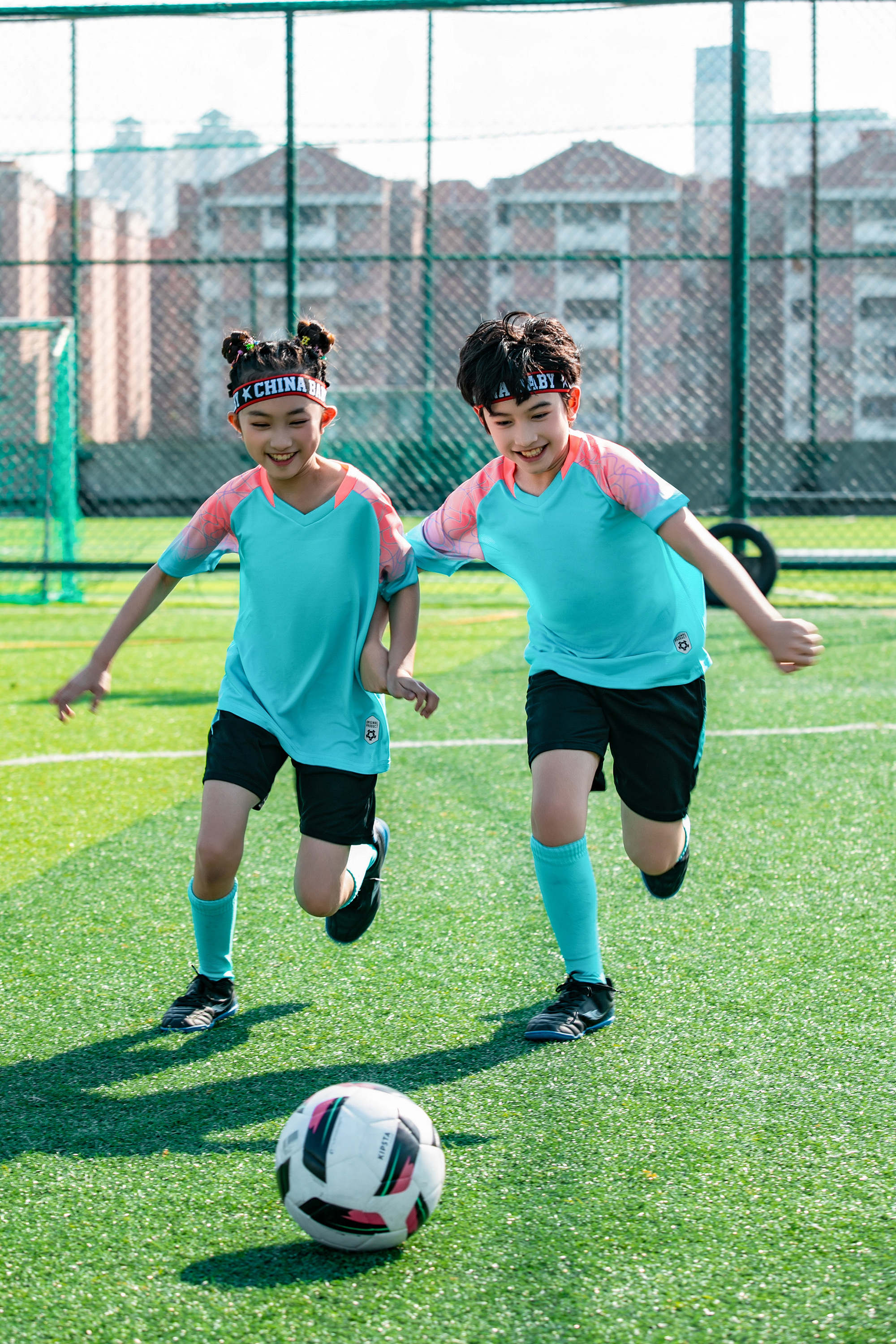 Gradient crack shoulder football training suit for children GR4-D8862