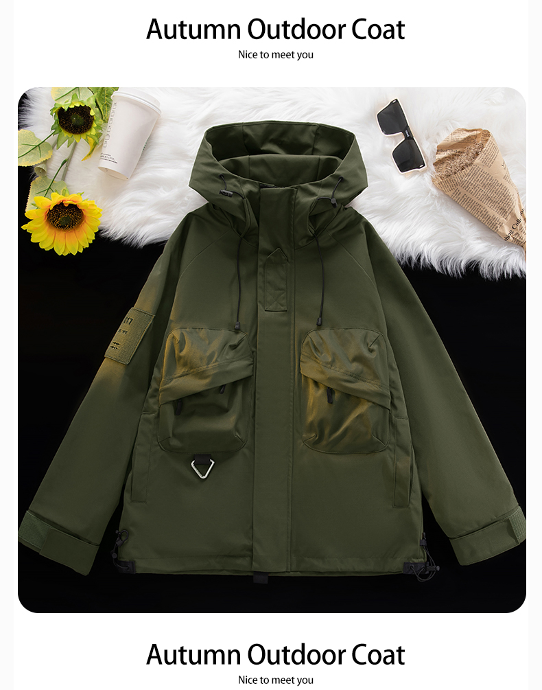 High quality hooded single layer jacket KM3-2353