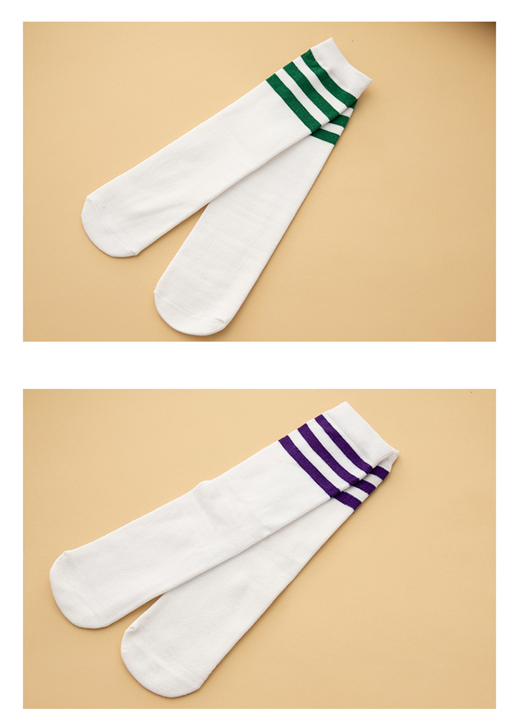 Pure cotton primary school students kindergarten middle tube socks high-end socks 168-C0308001