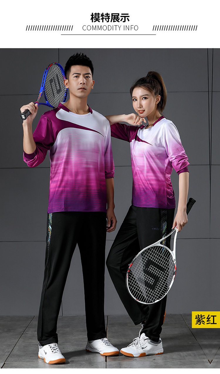 180g quick-drying casual badminton clothing long-sleeved tops men GM2-3010-1 tops men