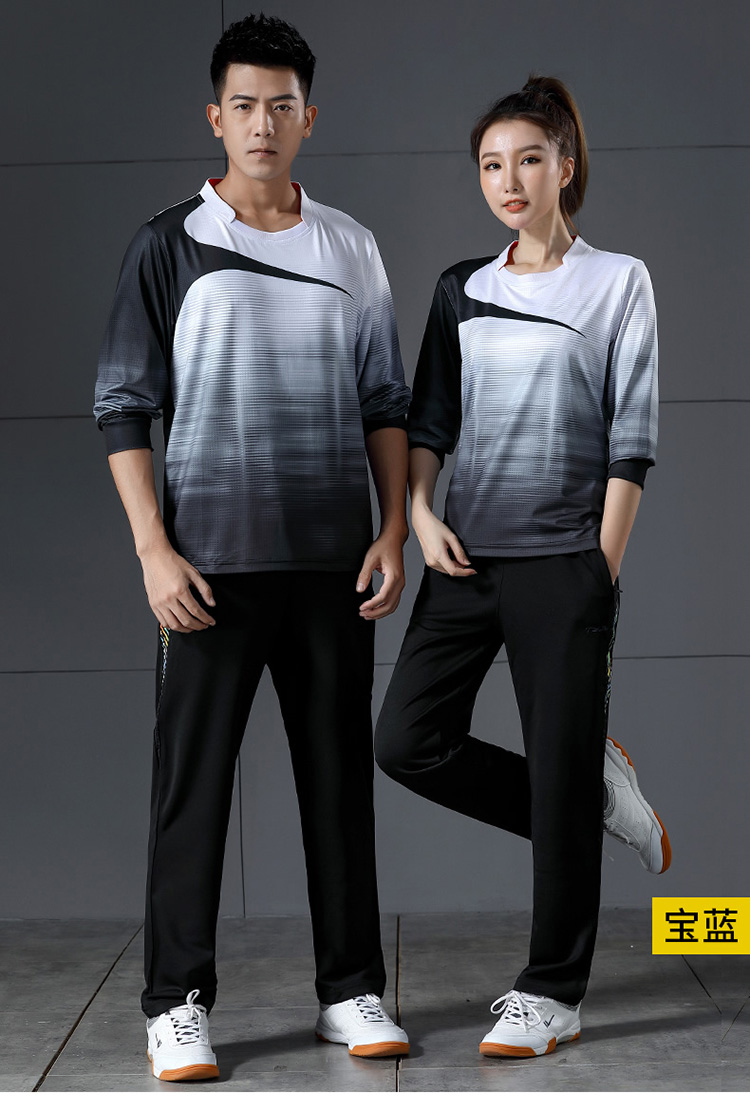 180g quick-drying casual badminton clothing long-sleeved tops men GM2-3010-1 tops men