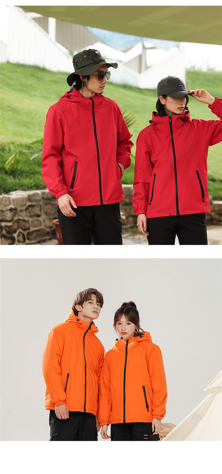 800g matte high elastic single layer thin waterproof jacket general model YZ02-023