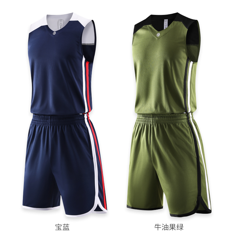 170g cross cloth breathable color matching basketball uniform suit adult GY7-LQ2015 adult