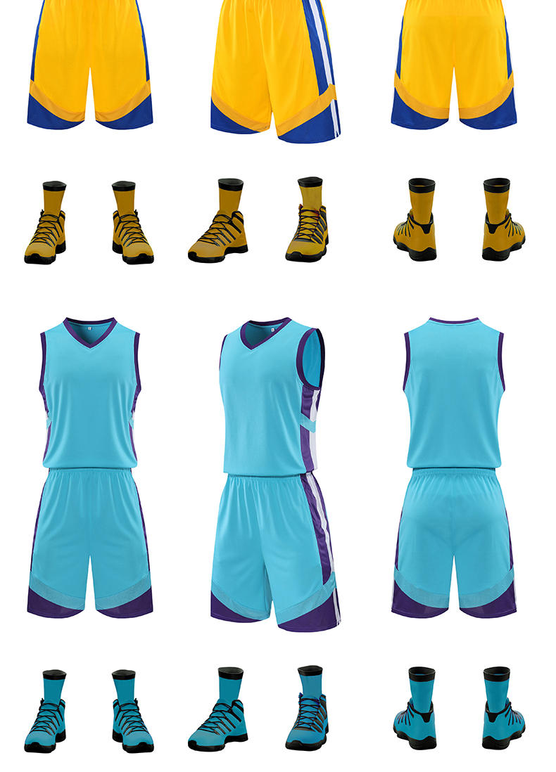 Youth color matching breathable quick-drying sports basketball suit GM6-83612 children