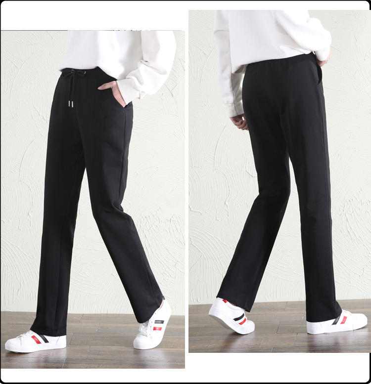 Straight sports spring and autumn casual pants loose trousers for women G32-081