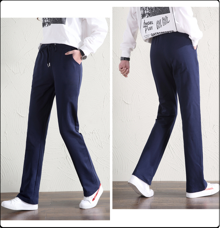 Straight sports spring and autumn casual pants loose trousers for women G32-081