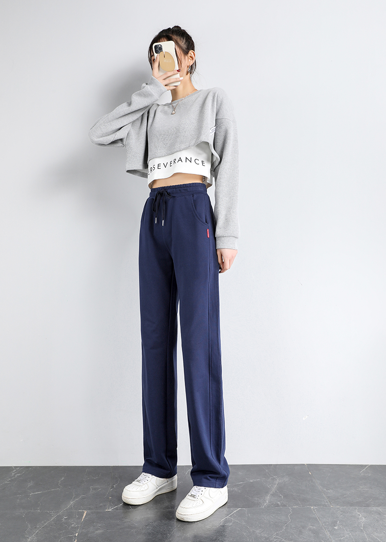 Loose straight spring and autumn sports casual trousers for women G32-95239