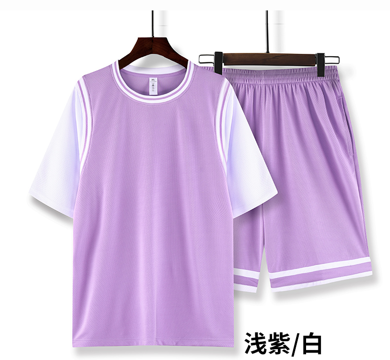 Quick-drying sports fake two-piece basketball suit GB12-A33