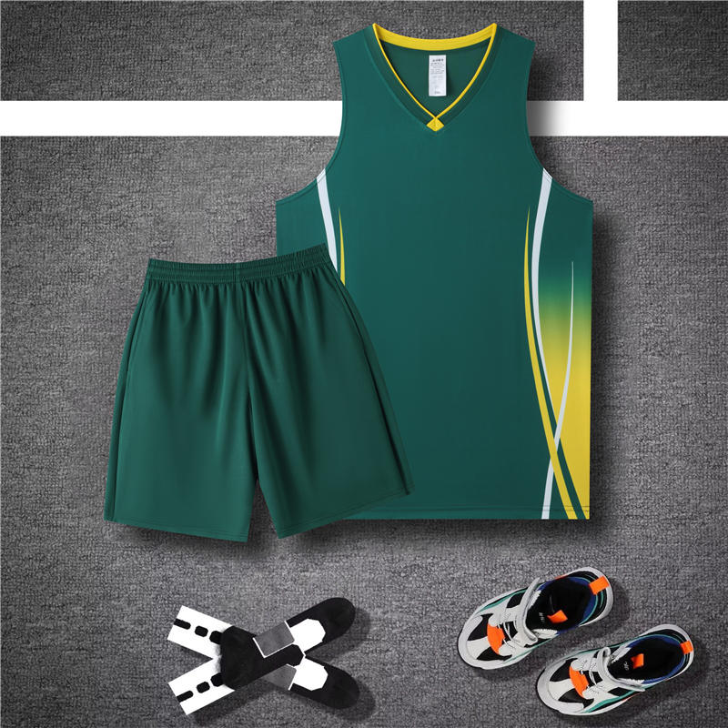 Vertical striped Mitong sports basketball uniform set 120-1931