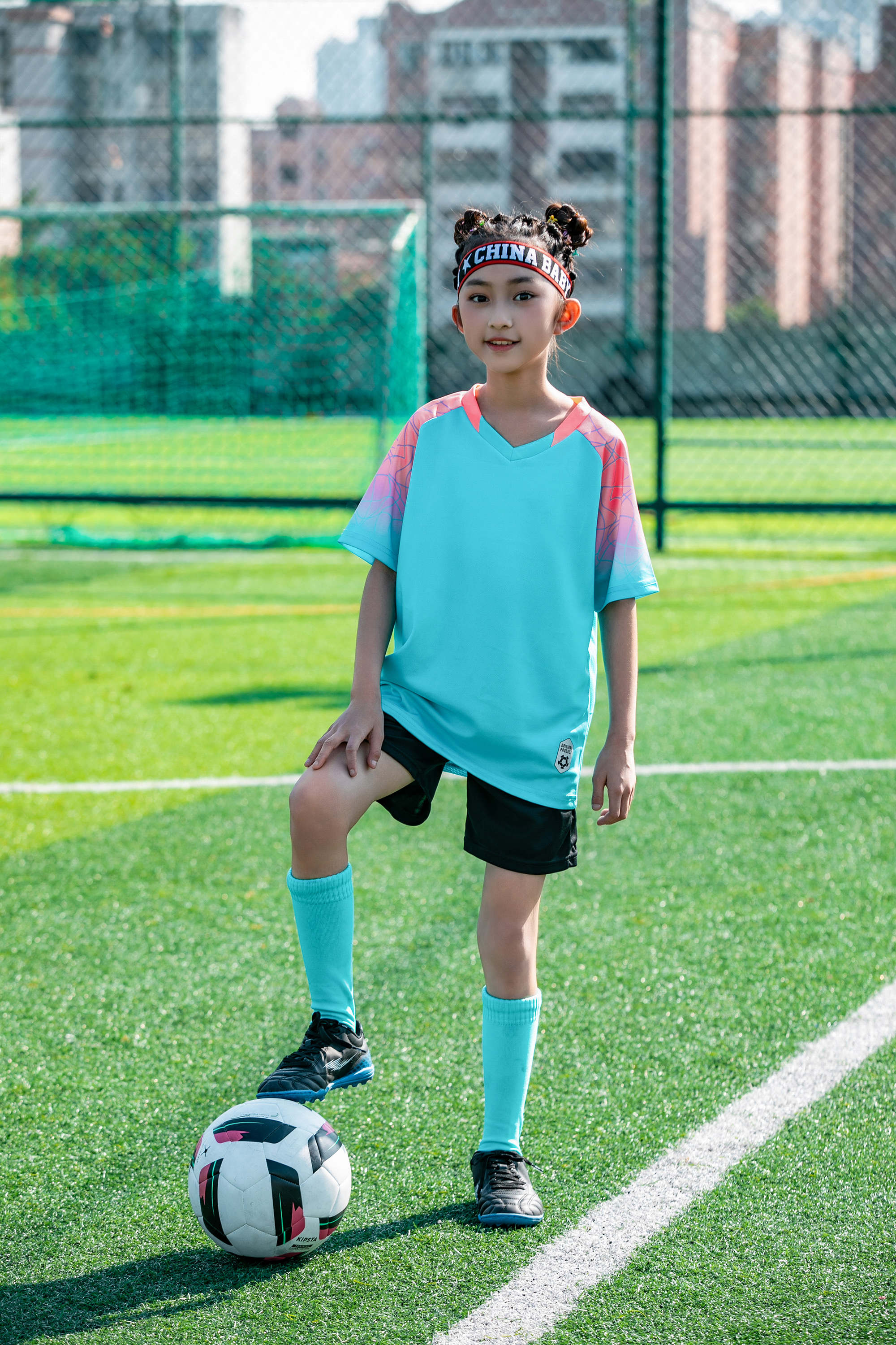 Gradient crack shoulder football training suit for children GR4-D8862