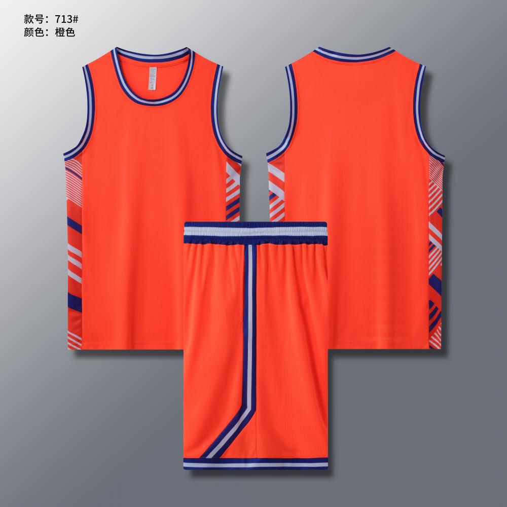 Sports training comfortable breathable basketball uniform adult suit GY1-713