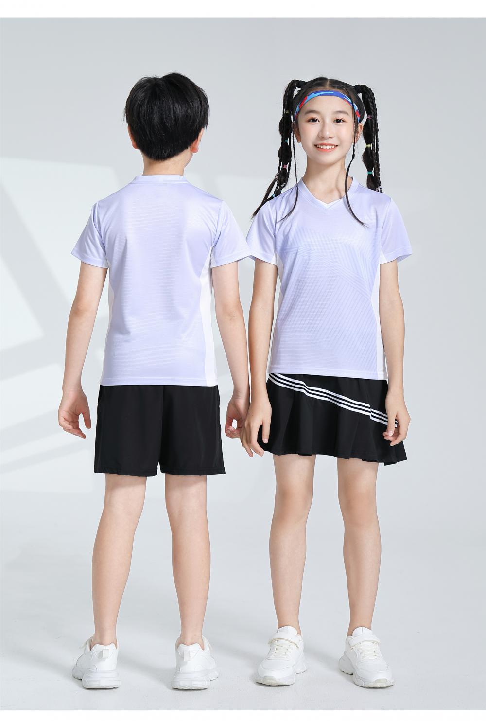 Sports breathable V-neck badminton suit 120-904 children