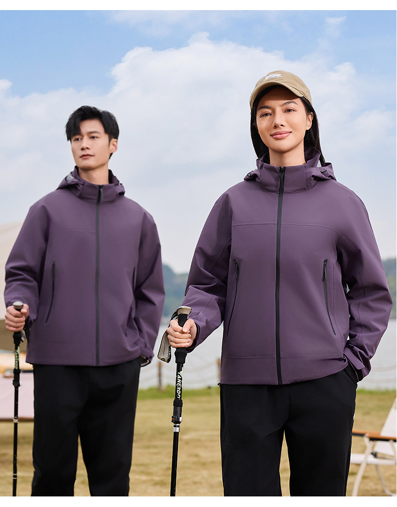 Outdoor waterproof breathable single layer jacket KM2-66005