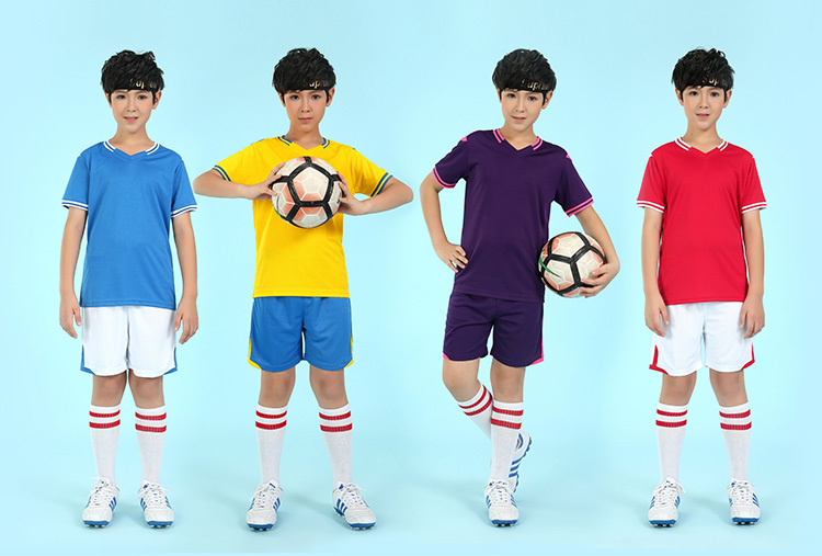 Quick-drying light board short-sleeved football uniform suit children GM6-6298 children