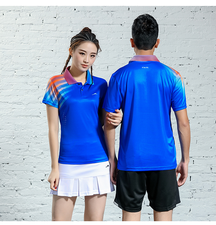 150g gradient color sports casual lapel short-sleeved men and women GM2-2622