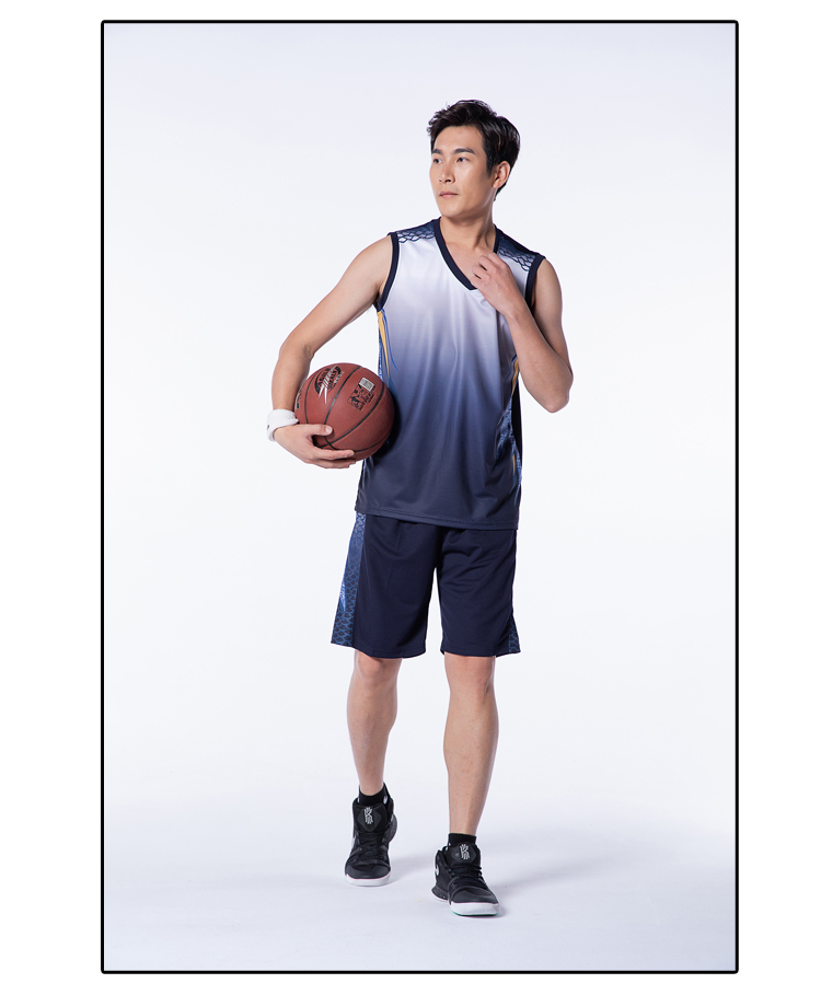 Game jersey training uniform quick-drying breathable NBA basketball uniform suit (European size) GY6-8415 men