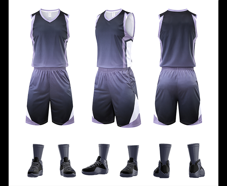 Gradient basketball uniform suit GR1-1981 women