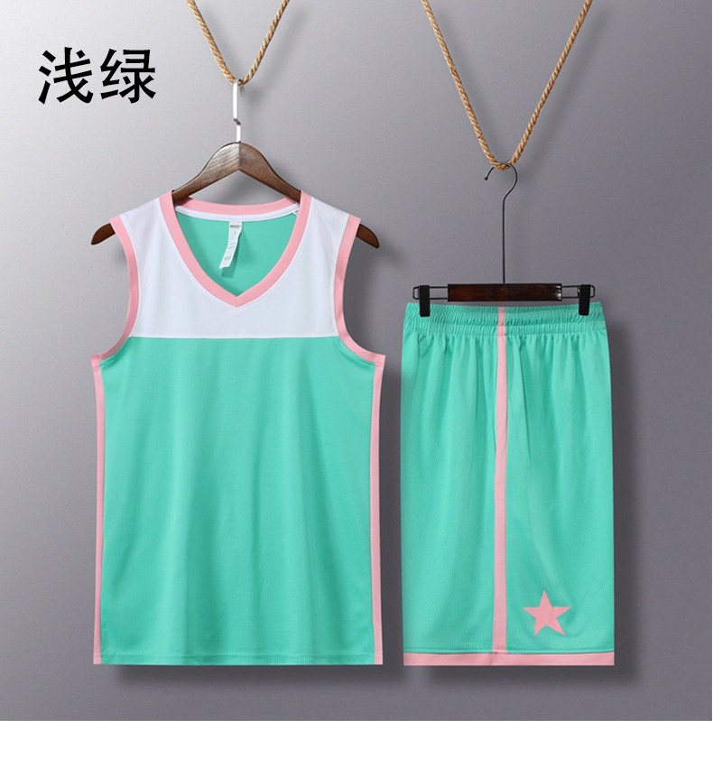 Fashion color matching sports basketball suit men GB10-848 men