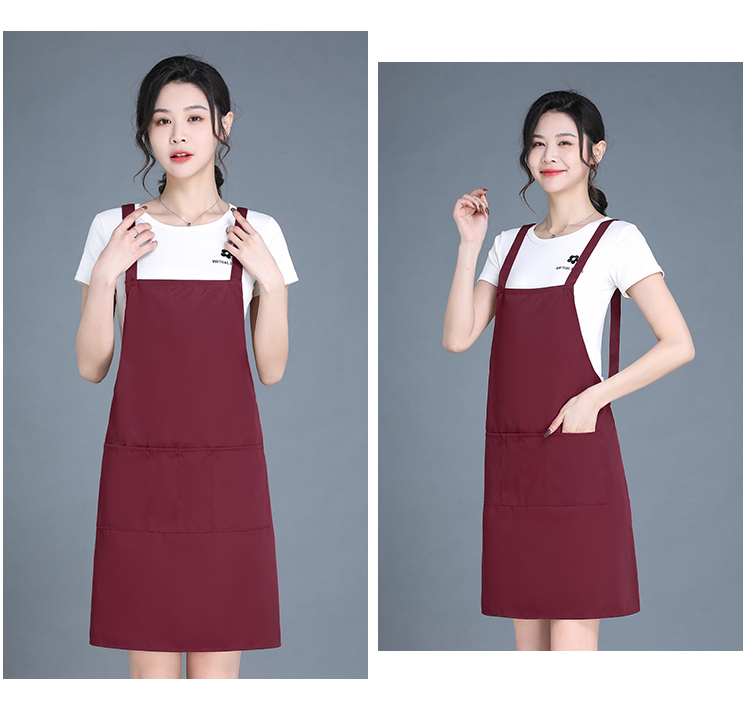 Thickened workwear anti-fouling shoulder strap apron HD1-198