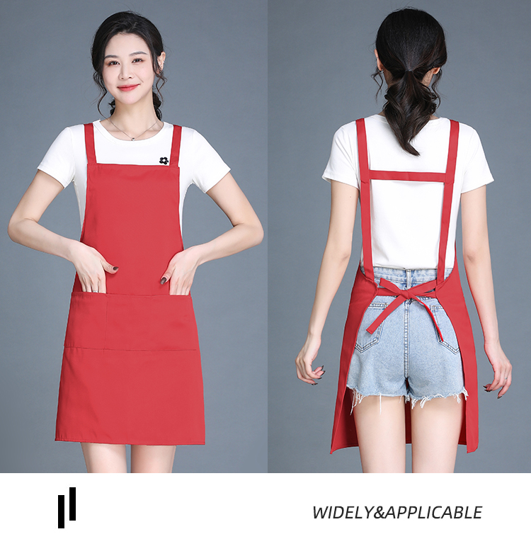 Thickened workwear anti-fouling shoulder strap apron HD1-198