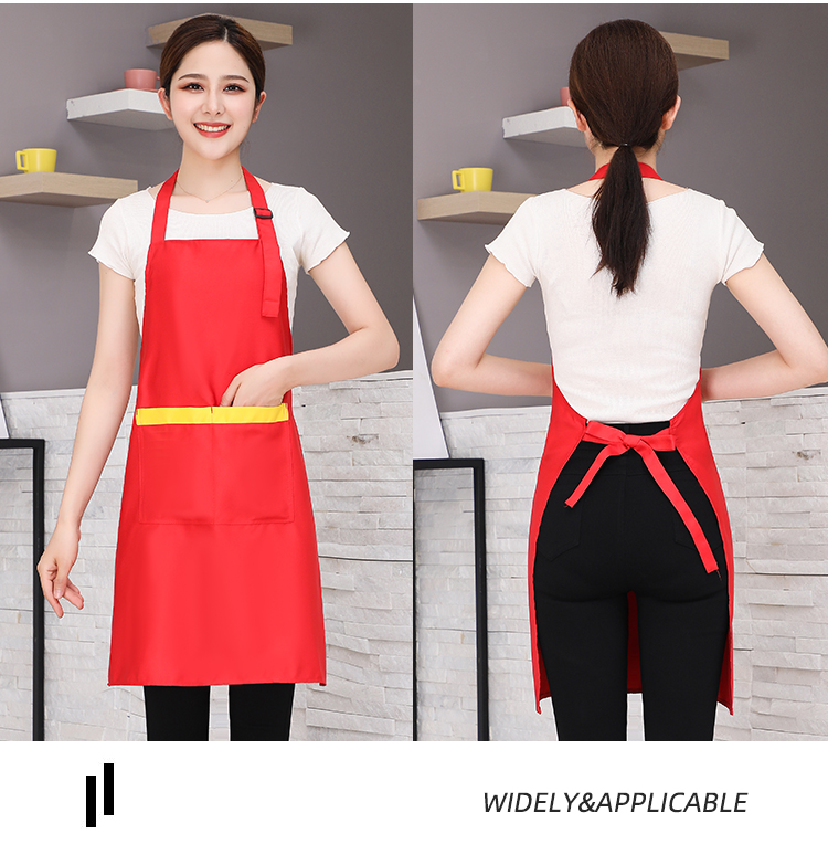 Fine imitation wool wear-resistant adjustable halter apron HD1-588A