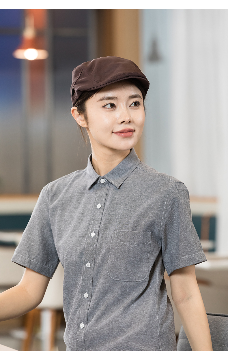 Simple casual double-sided elastic waiter beret H01-523