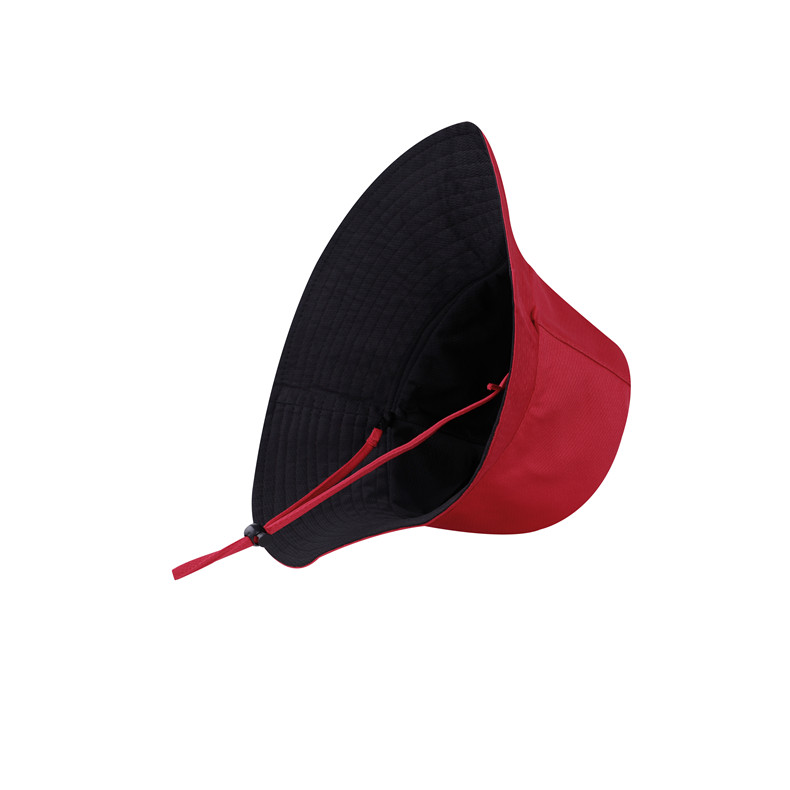 Bucket hat series double-sided large brim sun hat with adjustable windproof rope D27-CZD132