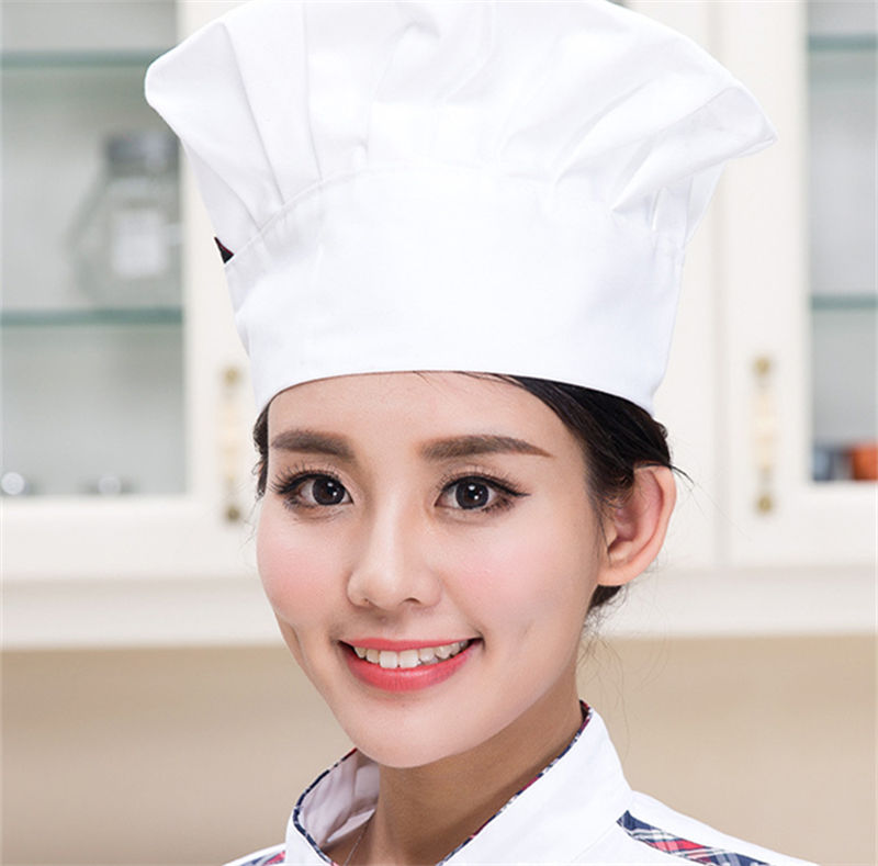 White mushroom cap oil-proof cotton cloth chef work cap B05-cloth cap