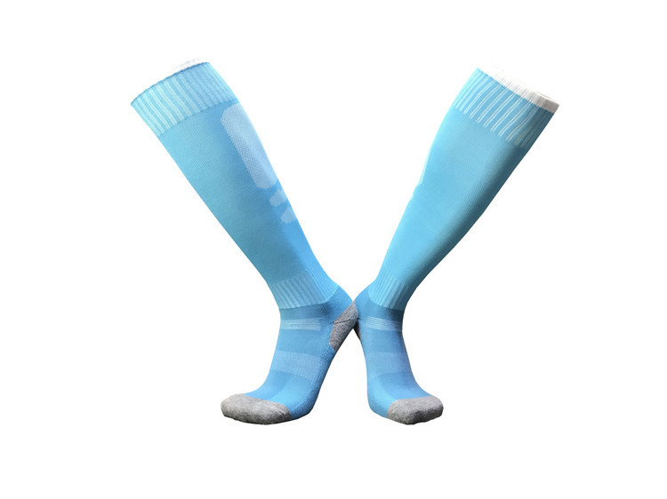 Towel-bottom solid color mid-length football socks for adults GY9-CTM013