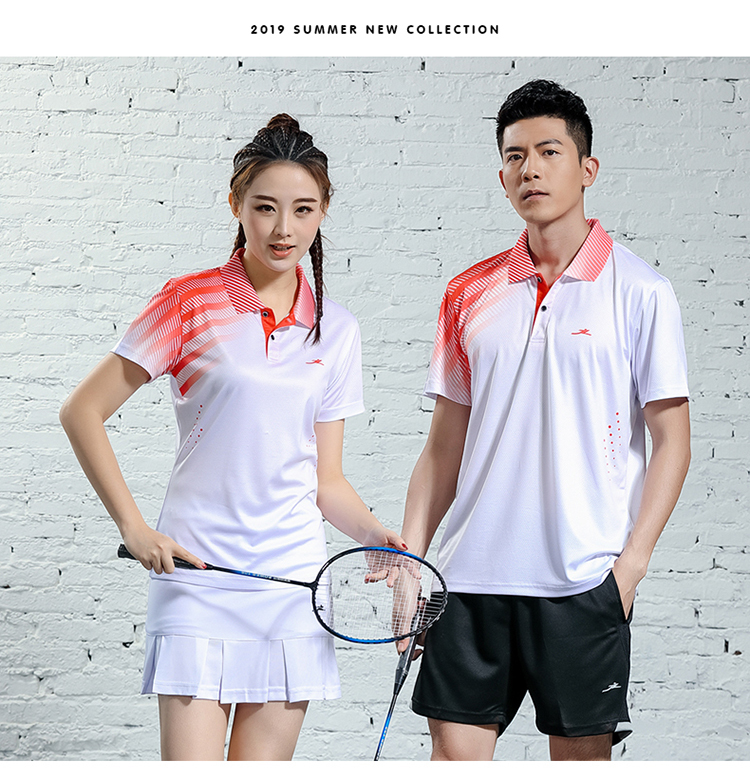 150g gradient color sports casual lapel short-sleeved men and women GM2-2622